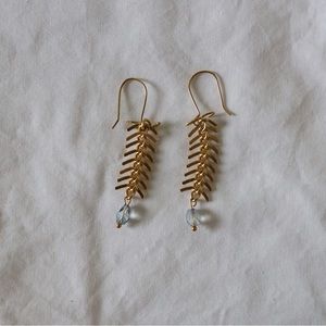 Gold plated earrings
